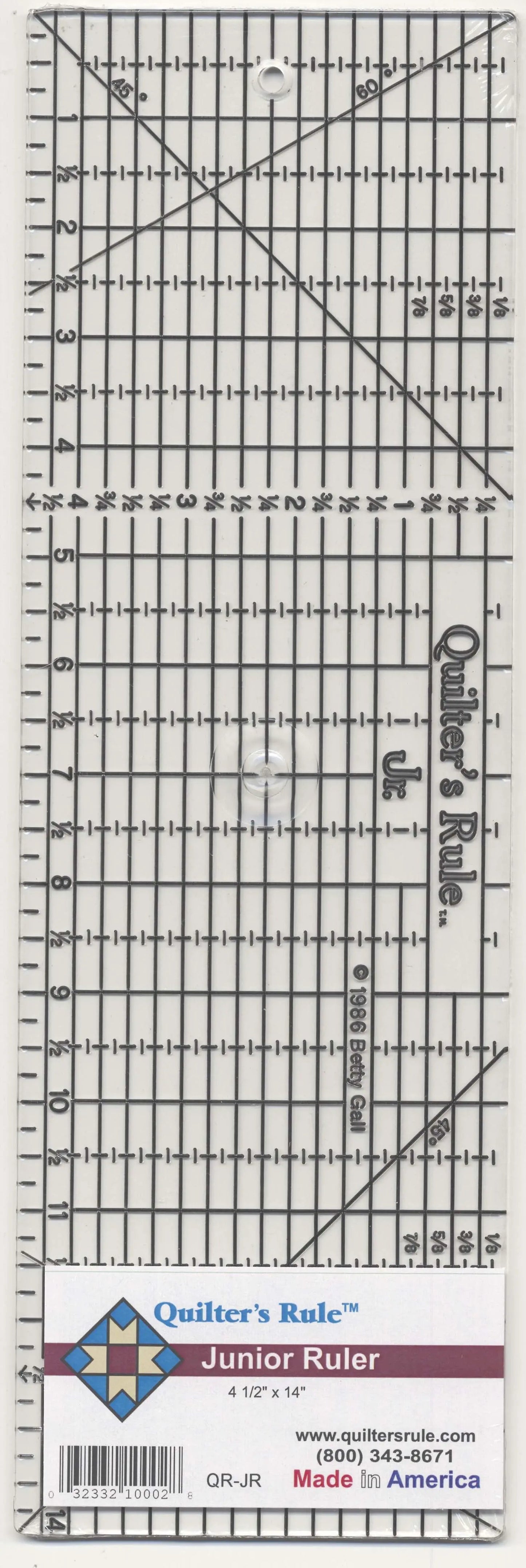 Quilter's Rule 4 1/2in x 14in Ruler With Grids