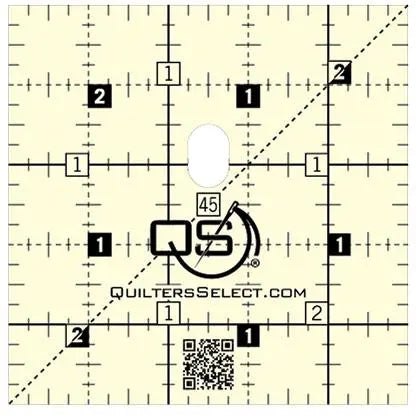Quilters Select 2.5" x 2.5" Non-Slip Ruler