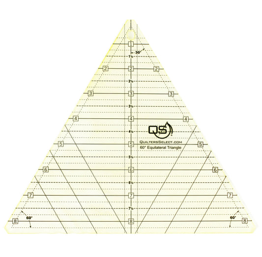 Quilters Select 60 DEGREE TRIANGLE 8.5" RULER