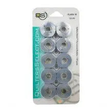 Quilters Select Bobbins - Class 15- COT/POLY GRAY