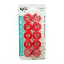 Quilters Select Bobbins - Class 15- RUBY RED