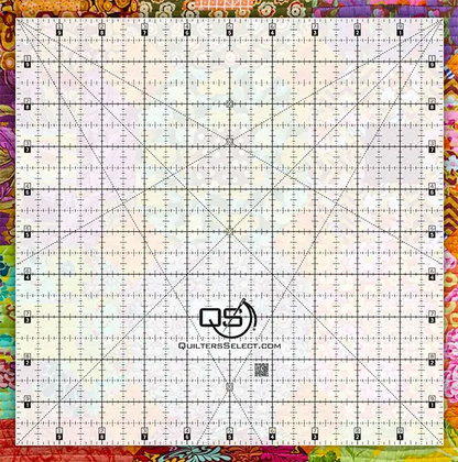 Quilters Select Non-Slip Crystal Clear Ruler 10″x10″