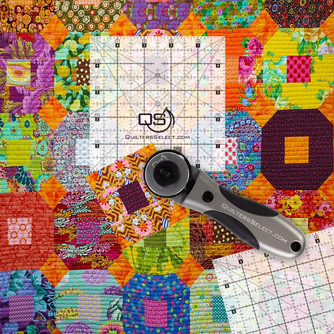 Quilters Select Non-Slip Crystal Clear Ruler 5″x5″