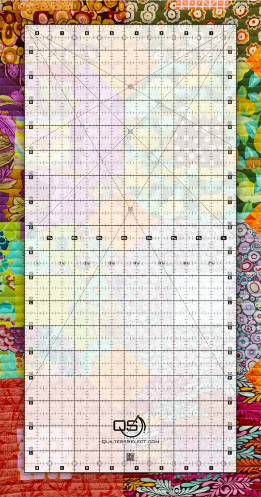 Quilters Select Non-Slip Crystal Clear Ruler 8.5″x18″