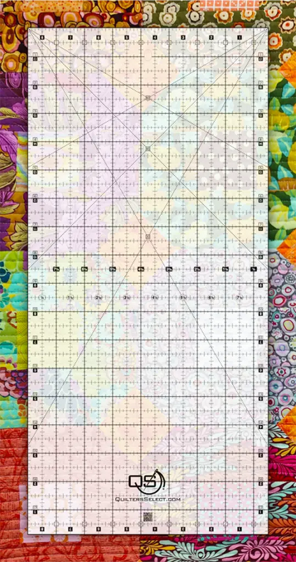 Quilters Select Non-Slip Crystal Clear Ruler 8.5″x18″