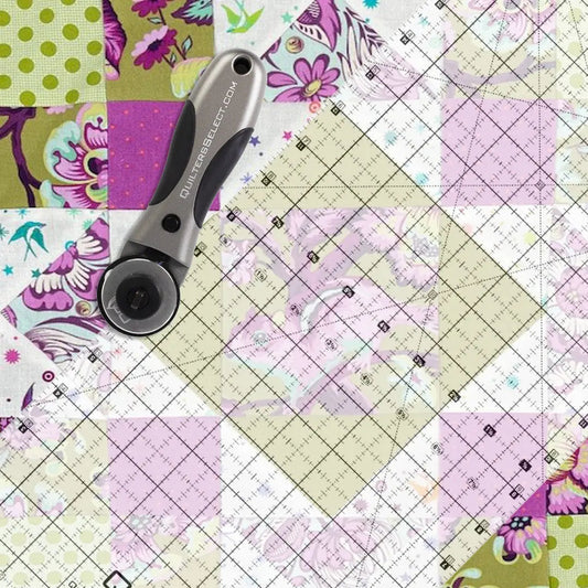 Quilters Select Non-Slip Crystal Clear Ruler 8.5″x18″