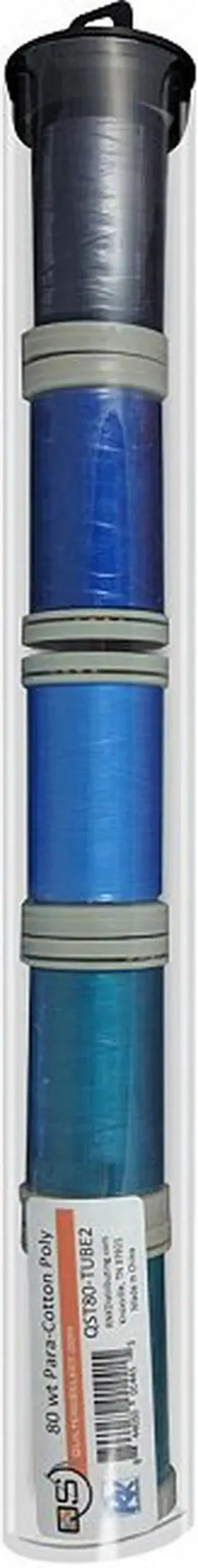 Quilters Select Tube with - Tube of 5 colors 400M - MEDITERRANEAN ITALIAN BLUE TWINKLE BLUE PRISTINE BLUE NAVY SATIN