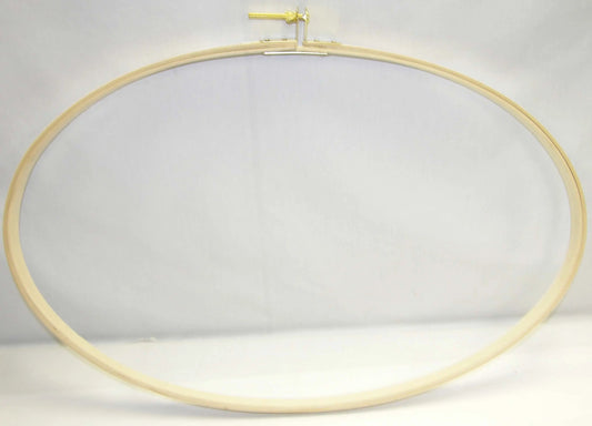 Quilting / Embroidery Hoop Wood 16in x 27in Oval