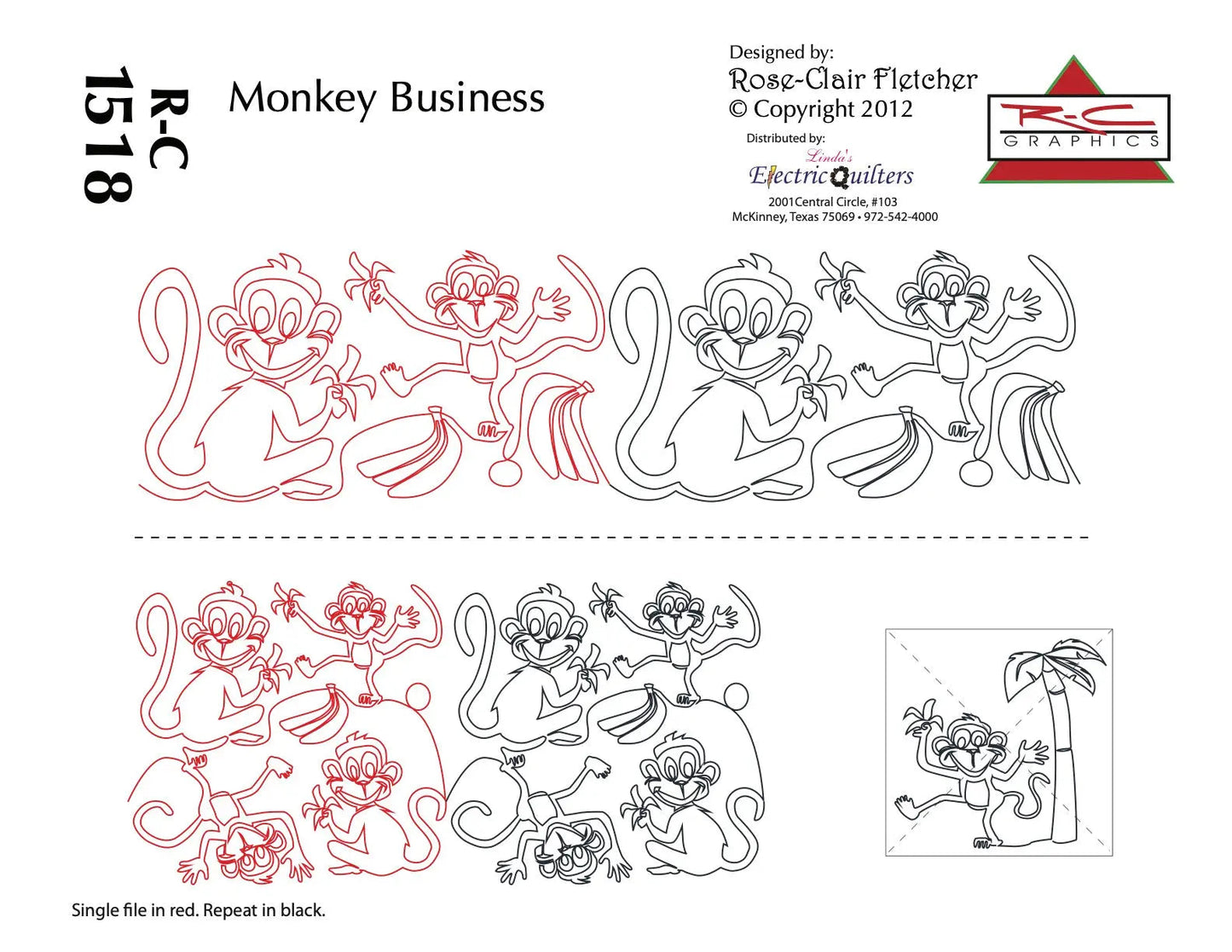 1518 Monkey Business Pantograph by Rose-Clair Fletcher
