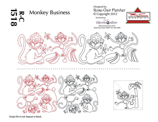 1518 Monkey Business Pantograph by Rose-Clair Fletcher