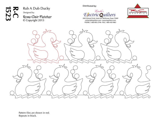 1526 Rub A Dub Ducky Pantograph by Rose-Clair Fletcher