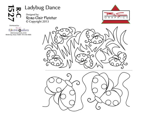 1527 Ladybug Dance Pantograph by Rose-Clair Fletcher