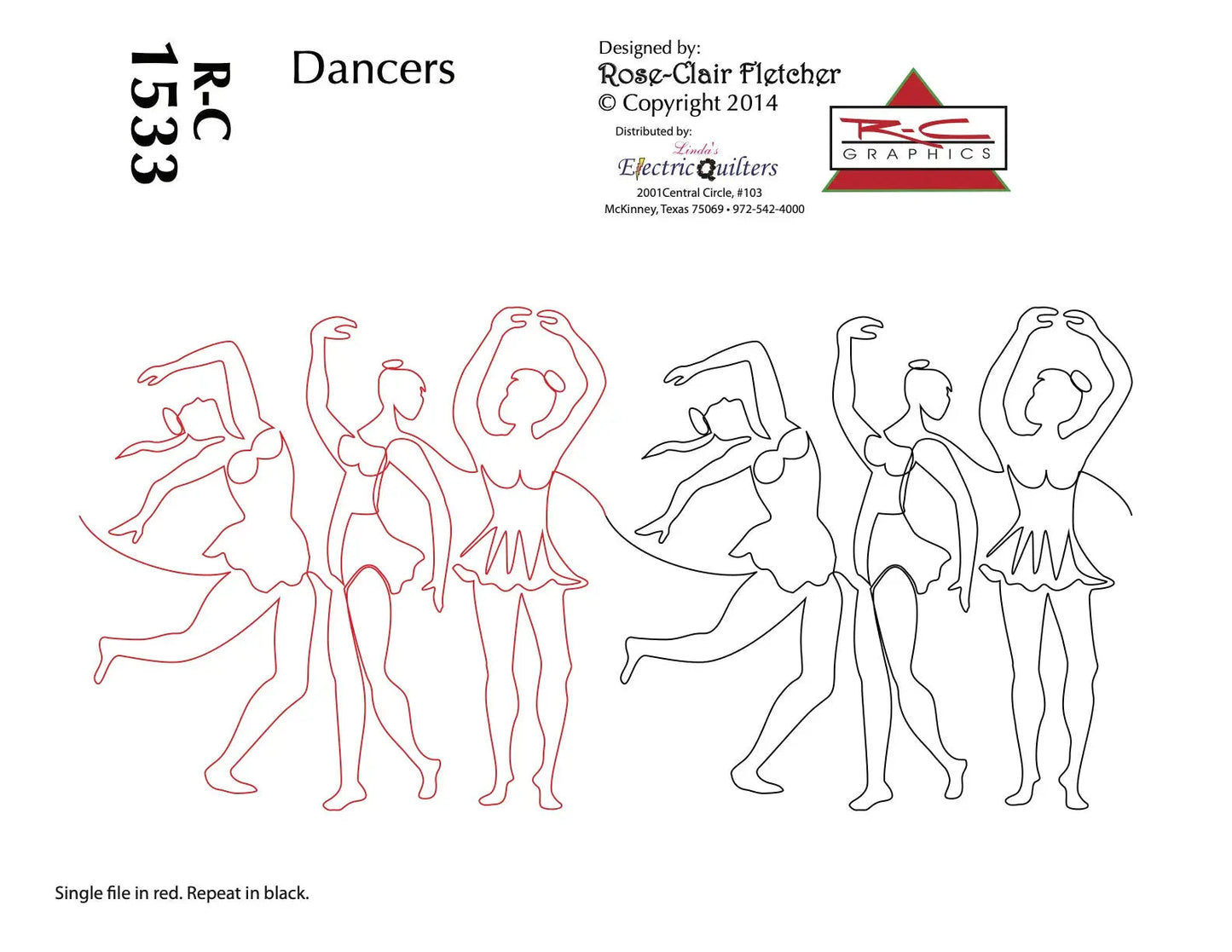 1533 Dancers Pantograph by Rose-Clair Fletcher