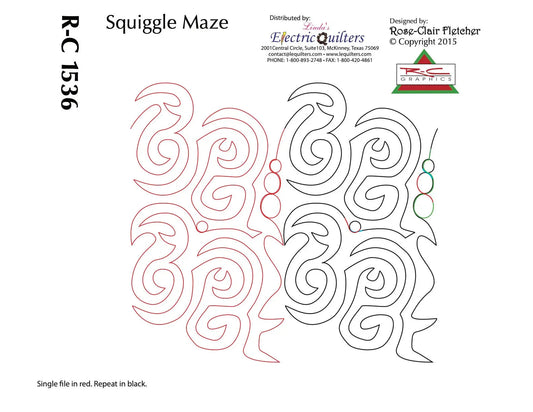 1536 Squiggle Maze Pantograph by Rose-Clair Fletcher