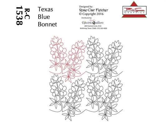 1538 Texas Blue Bonnet Pantograph by Rose-Clair Fletcher