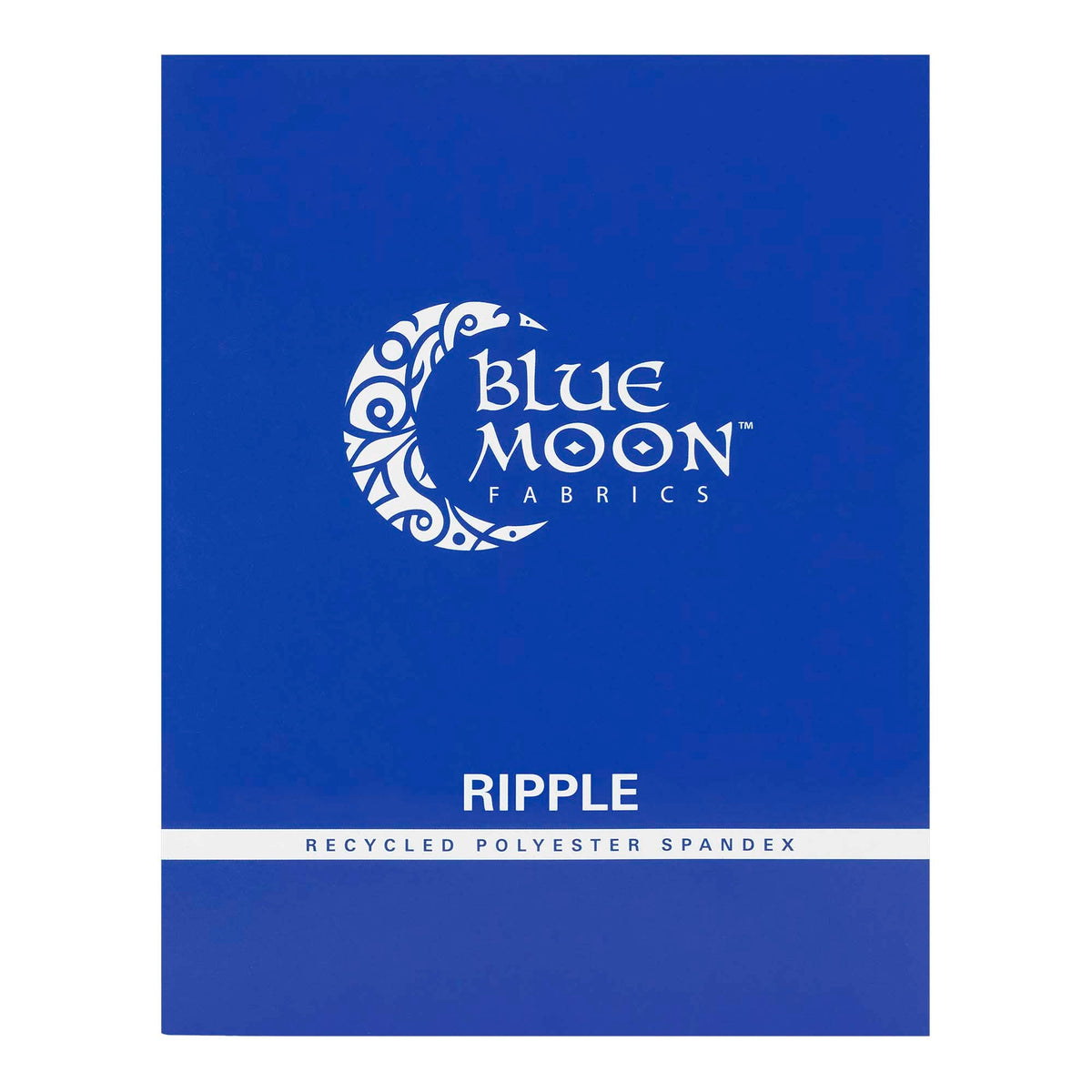 Fabric Blue Ripple Ripple Recycled Polyester Spandex Color Card | Blue Moon Fabrics – Famore