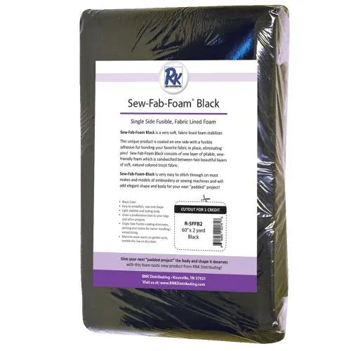 RNK BLACK Sew Fab Foam - Fusible ~60" x 2 yards