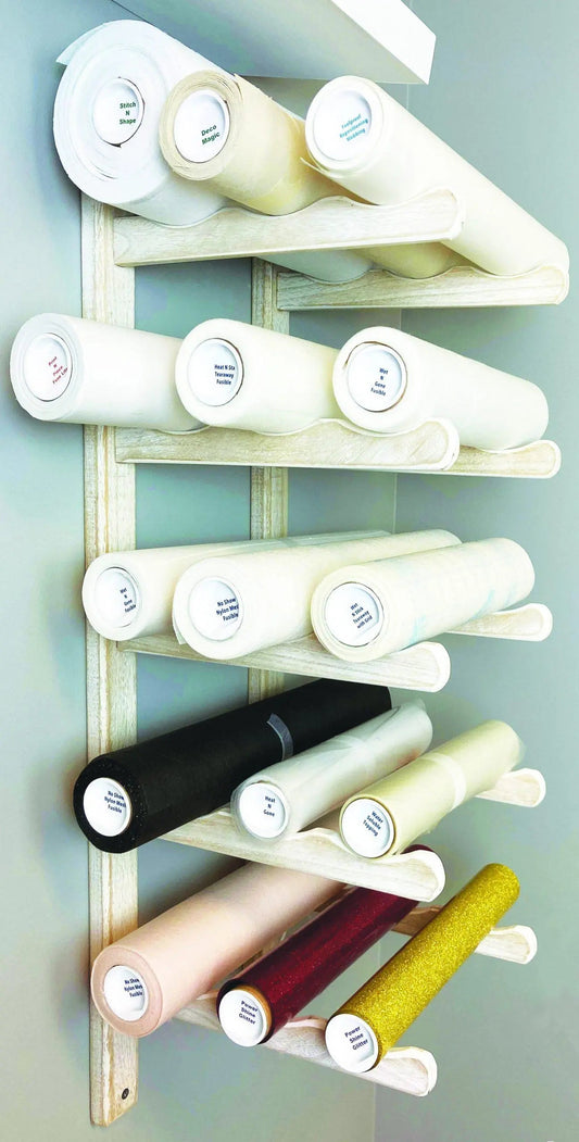 RNK WHITE-WASHED WOODEN STABILIZER RACK