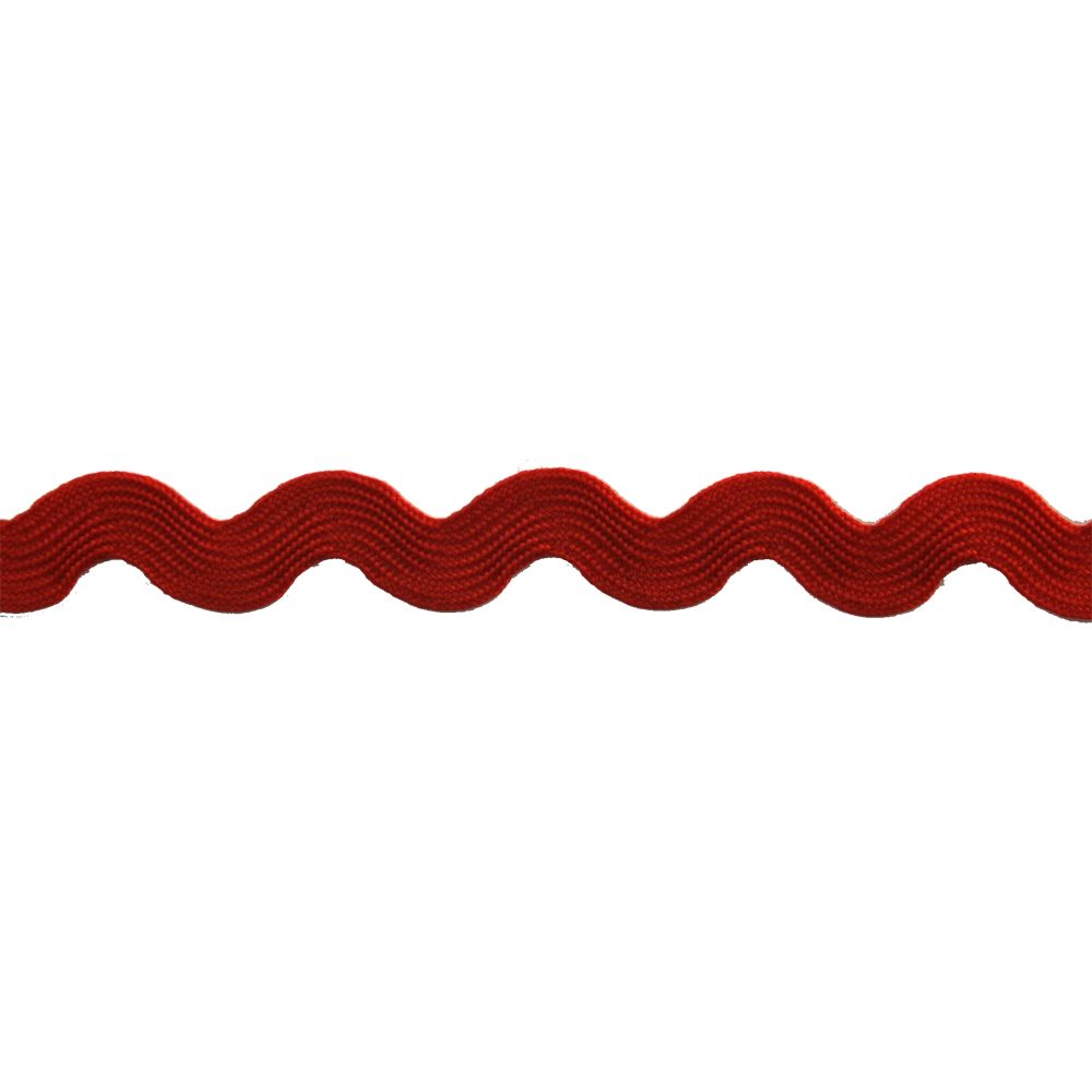Rick Rack Collection - 3/4" Width (15 Yard Roll) - BRC-10MM-22 Red