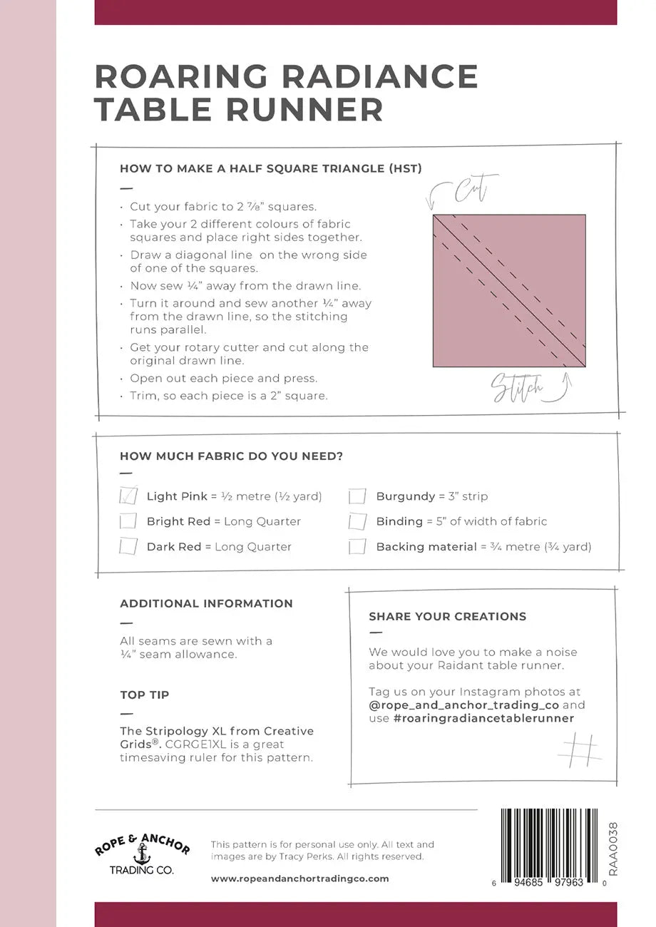 Roaring Radiance Table Runner