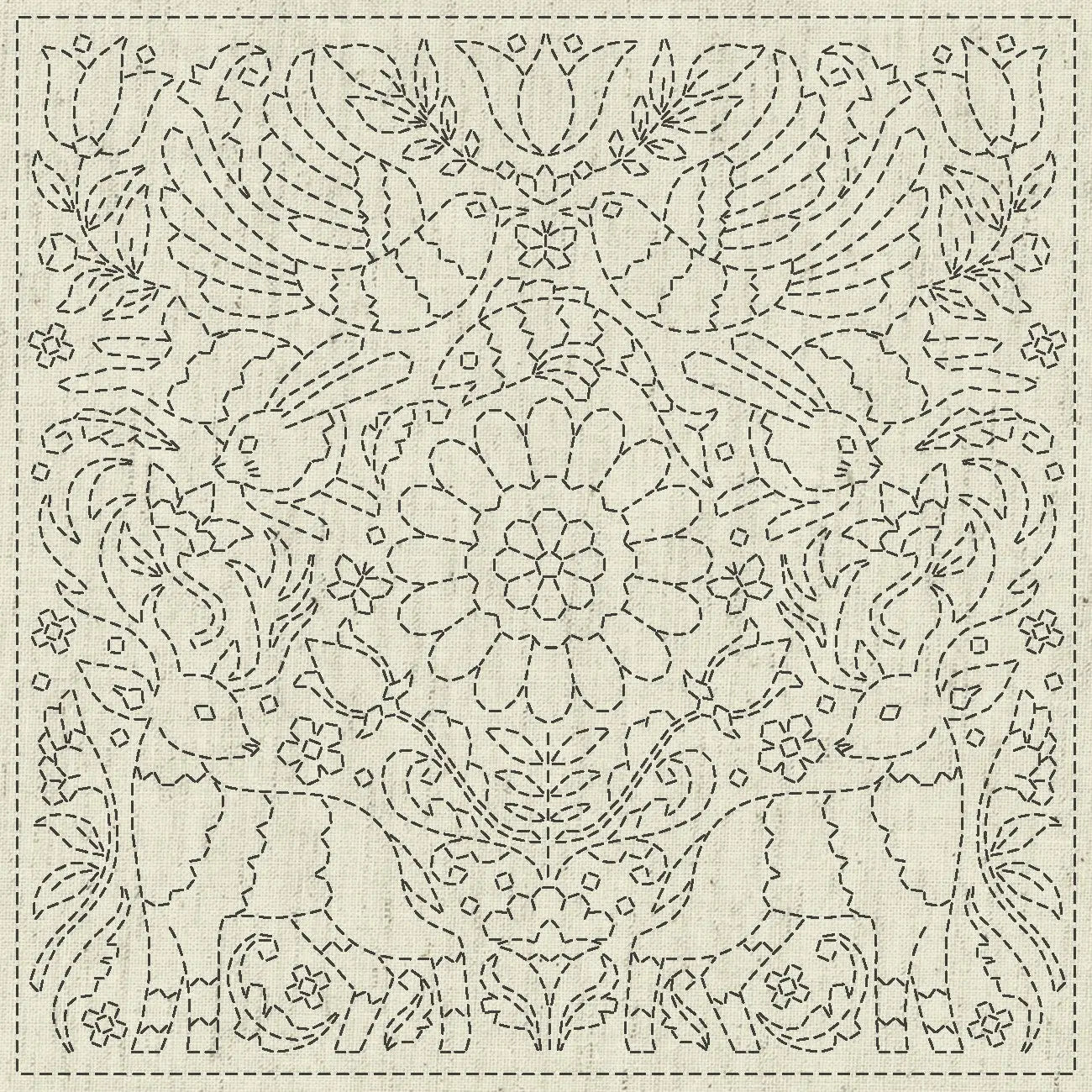 Sashiko Cloth Good News