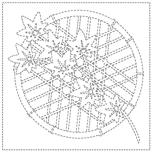 Sashiko Cloth Momiji - White