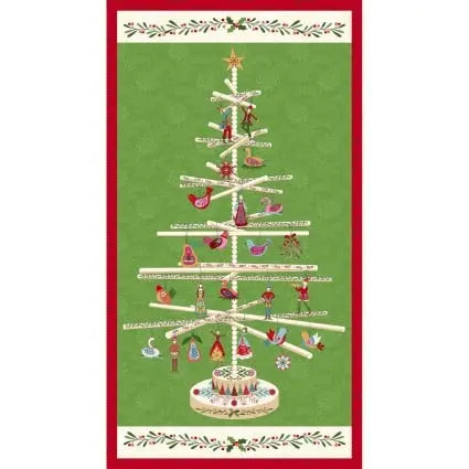 Scandinavian Holiday Scandi Tree - Panel