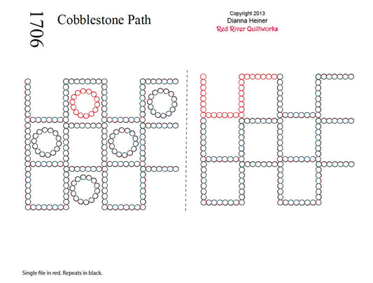 1706 Cobblestone Path Combo W/ Blocks Pantograph