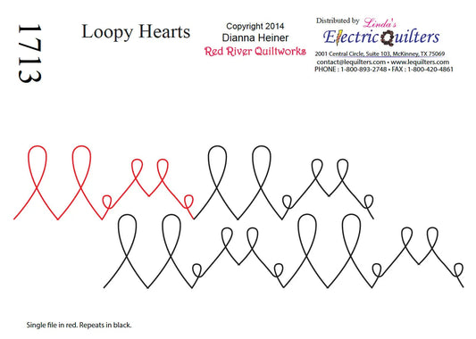 1713 Loopy Hearts Combo Pantograph