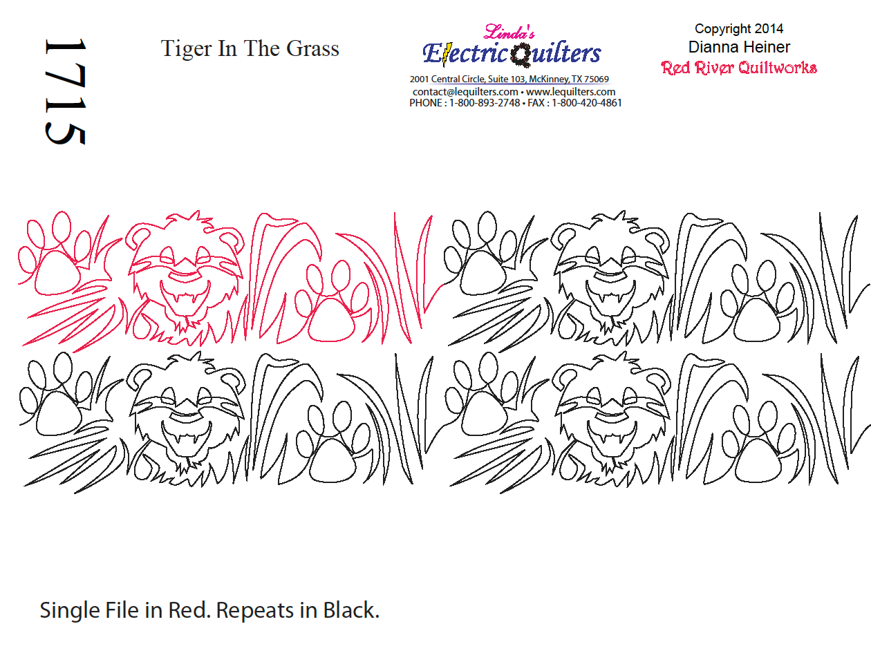 1715 Tiger In The Grass Combo Pantograph