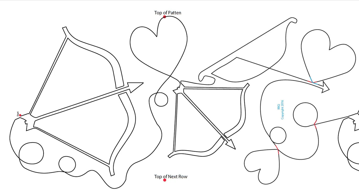 1724 Cupid's Arrow Pantograph
