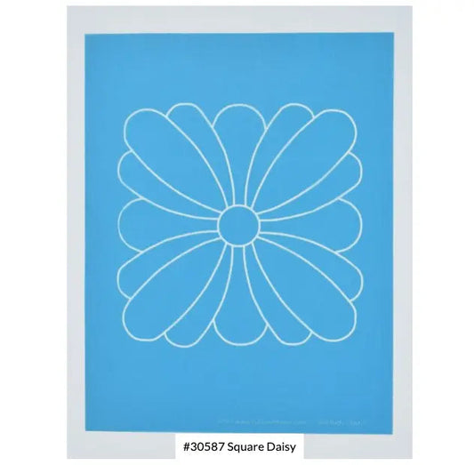 30587 Square Daisy Stencil 6 1/4"
