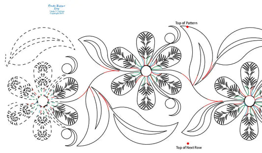 276 Fern Flower Pantograph by Linda V. Taylor