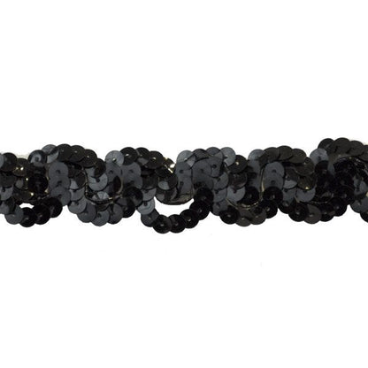 Sequin Trim 1-Inch Wide Polyester Non Stretch Sequin Trim Rolls for Arts and Crafts, 10-Yard