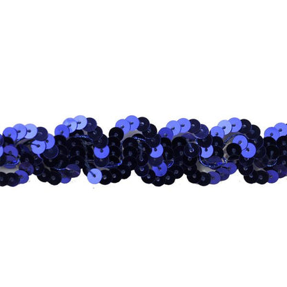 Sequin Trim 1-Inch Wide Polyester Non Stretch Sequin Trim Rolls for Arts and Crafts, 10-Yard