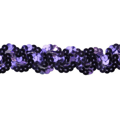 Sequin Trim 1-Inch Wide Polyester Non Stretch Sequin Trim Rolls for Arts and Crafts, 10-Yard