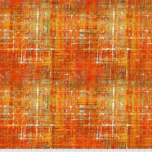Sienna Scraped Layers Abandoned 44"/45" Cotton Fabric Per Yard