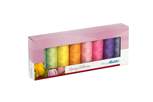 Silk Finish Cotton Thread Set 8 Spools Spring