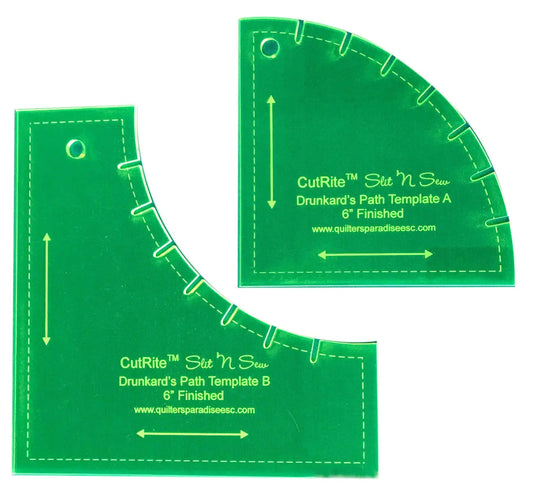 Slit N Sew 6in Finished Drunkards Path