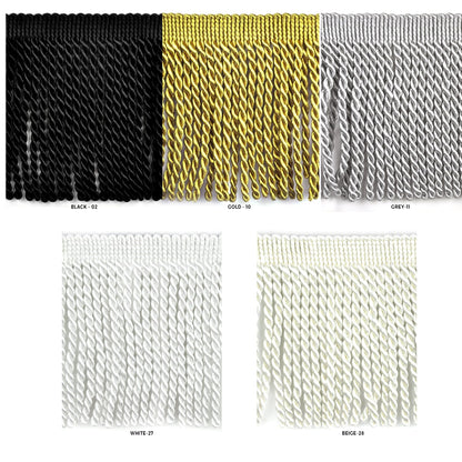 Softer Collection 6" Bullion Fringe - 15 Yard Bolt - Multiple Colors BF-4044