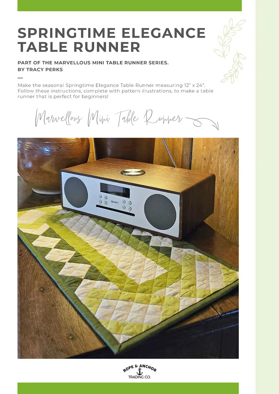 Springtime Elegance Table Runner