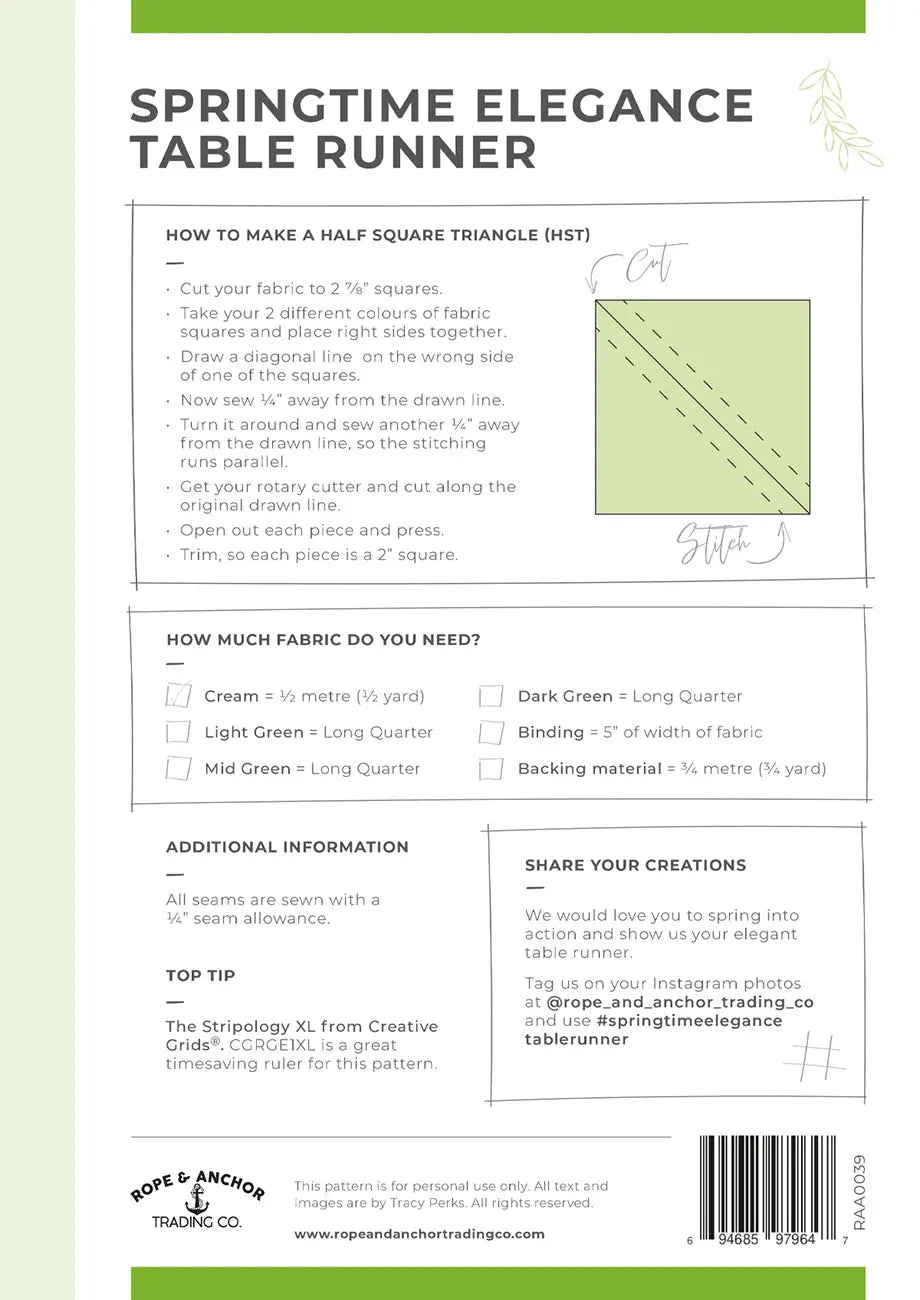 Springtime Elegance Table Runner
