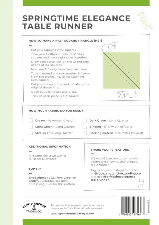 Springtime Elegance Table Runner