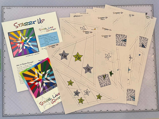 Starrt Up Quilt Paper Piecing Pattern