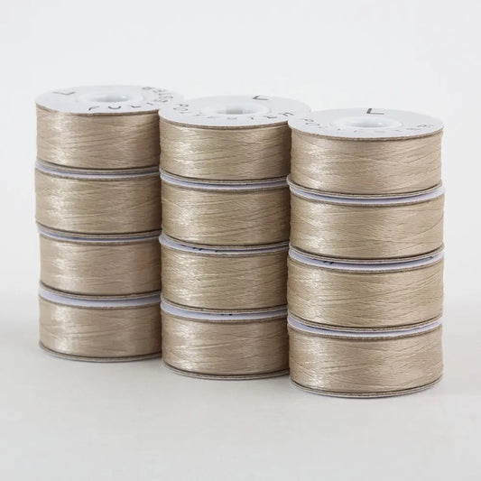 Super Bobs Poly #652 Statue (L-Style) 72 pack pre-wound bobbins.