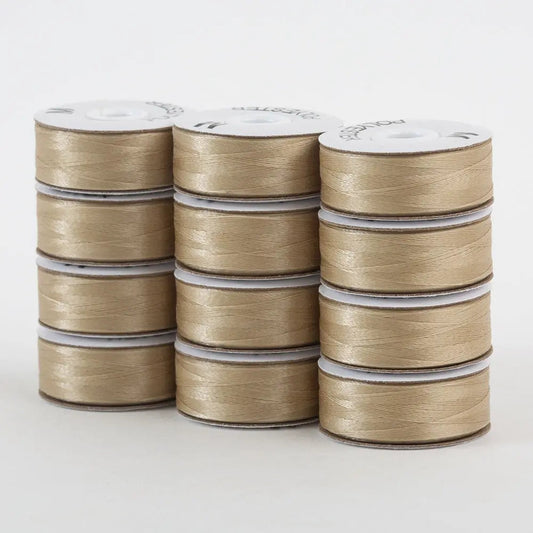 Super Bobs Poly #653 Beach (M-Style) 72 pack pre-wound bobbins