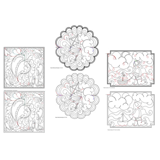 270 Holiday Placemats A Pantograph by Linda V. Taylor