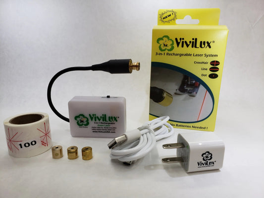 ViviLux 3 In 1 Rechargeable Green Laser System with Magnet US Plug