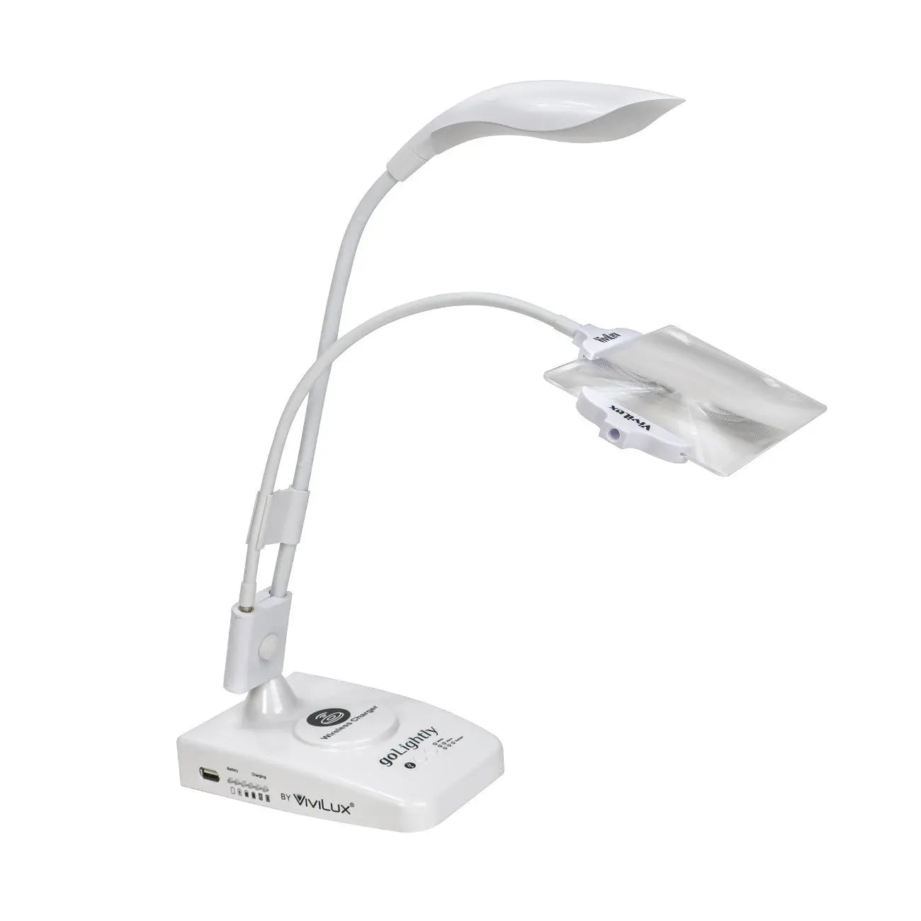 ViviLux Task Lamp with 6in x 4in Optical Grade 3x Magnifier US Plug