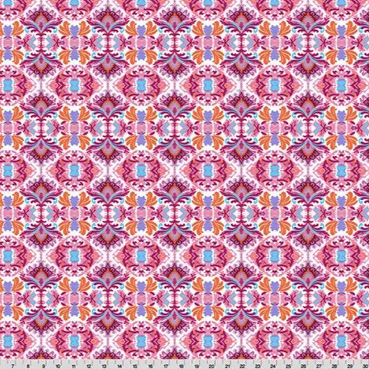 Wanderlust Damask Quilting Cuddle Pink Fabric per yard